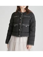 【セルフォード/CELFORD】のトリムデザインキルティングジャケット 人気、トレンドファッション・服の通販 founy(ファニー) ファッション Fashion レディースファッション Fashion for Women アウター Coat / Outerwear Collection レディースジャケット・軽アウター Jackets ショート Short, Short Length ジャケット Jacket, Outerwear スマート Smart, Elegant タフタ Taffeta, Structured Fabric ツイード Twill, Twill Weave ドット Polka Dot, Dot Pattern フレア Flare, Flared ポケット Pocket, Pocket Detail thumbnail BLK[009]|ID: prp329100004751688 ipo3291000000034784778