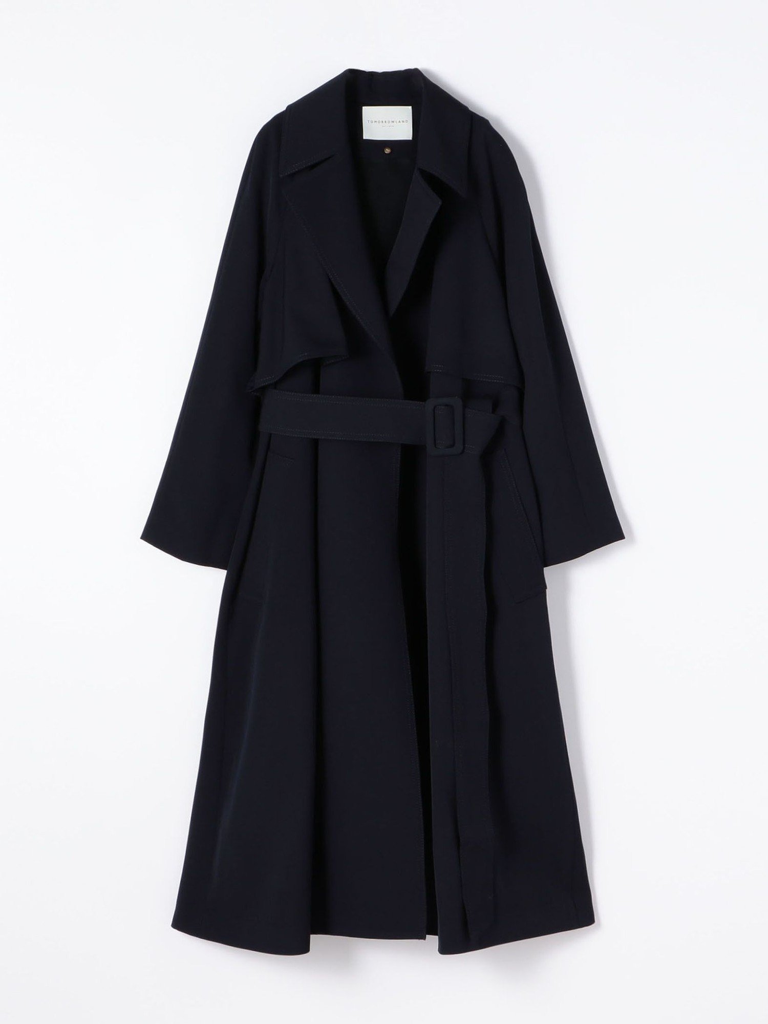 【トゥモローランド/TOMORROWLAND】のウールギャバジン ガウンコート インテリア・キッズ・メンズ・レディースファッション・服の通販 founy(ファニー) 　ファッション　Fashion　レディースファッション　Fashion for Women　アウター　Coat / Outerwear Collection　コート・ロングコート・ピーコート　Long Coats, Peacoats & More　おすすめ　Recommended / Our Picks　ガウン　Gown, Robe　クラシカル　Classical, Vintage-Inspired　バランス　Balance, Style Balance　ライナー　Liner, Inner Layer　今季　This Season, Current Season　定番　Standard, Basic Item　69 ネイビー|ID: prp329100004751692 ipo3291000000034499710