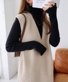 【アンドミー/andme】のフェイクリング ウール Vネック ボア ワンピース 人気、トレンドファッション・服の通販 founy(ファニー) ファッション Fashion レディースファッション Fashion for Women ワンピース Dresses カットソー Cut and Sewn Top コンパクト Compact, Small Size ストレート Straight, Straight Cut ポケット Pocket, Pocket Detail 楽ちん Easy Fit, Comfortable thumbnail グレージュ|ID: prp329100004751693 ipo3291000000034361185