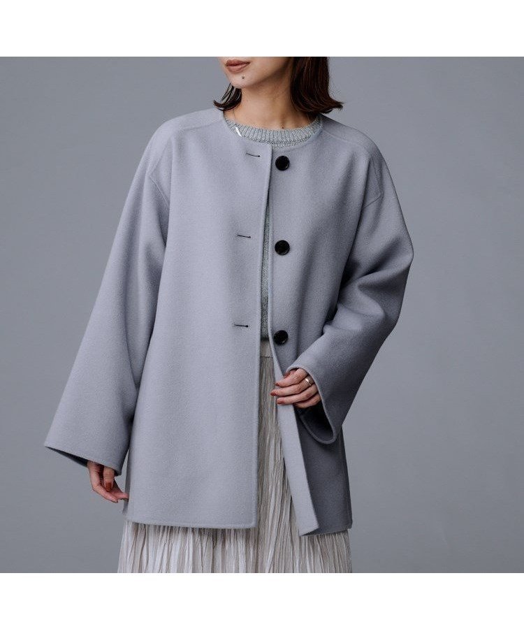 【アンタイトル/UNTITLED】の【ミディ丈/軽やか】セミラグランリバー コート インテリア・キッズ・メンズ・レディースファッション・服の通販 founy(ファニー) ファッション Fashion レディースファッション Fashion for Women アウター Coat / Outerwear Collection コート・ロングコート・ピーコート Long Coats, Peacoats & More インナー Innerwear シンプル Simple, Minimal スマート Smart, Elegant ポケット Pocket, Pocket Detail A/W・秋冬 Autumn/Winter おすすめ Recommended / Our Picks サックスブルー|ID: prp329100004751731 ipo3291000000034444663