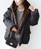 【シップス フォー ウィメン/SHIPS】の【WEB限定】2WAY フェイクファー 中綿 ブルゾン ブラック|ID: prp329100004751748 ipo3291000000034850929