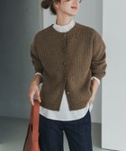 【アーバンリサーチ ドアーズ/URBAN RESEARCH DOORS】のハミルトンウール畦クルーネックカーディガン 人気、トレンドファッション・服の通販 founy(ファニー) ファッション Fashion レディースファッション Fashion for Women トップス・カットソー Cut & Sew Tops カーディガン・羽織り Layered Style Cardigans アンティーク Antique-Inspired 畦 Ribbed Knit カーディガン Cardigan, Knitwear ショート Short, Short Length シルバー Silver, Metallic Silver シンプル Simple, Minimal ドット Polka Dot, Dot Pattern バランス Balance, Style Balance フロント Front, Front Design ボトム Bottoms, Lower Wear A/W・秋冬 Autumn/Winter 冬 Winter / This Winter エレガント 上品 Elegant 2025年 2025 2025-2026秋冬・A/W Autumn/Winter 2025–26 AW25–26 thumbnail BROWN|ID: prp329100004751831 ipo3291000000034780780