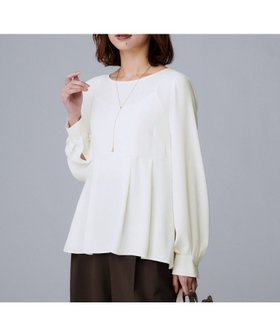 【アンタイトル/UNTITLED】の【重ね着/きれいめトップス/フォーマル】レイヤード ペプラムブラウス 人気、トレンドファッション・服の通販 founy(ファニー) ファッション Fashion レディースファッション Fashion for Women トップス・カットソー Cut & Sew Tops シャツ・ブラウス・オフィスカジュアル Elegant Blouses & Button-Ups インナー Innerwear サテン Satin, Glossy Fabric ジャケット Jacket, Outerwear スマート Smart, Elegant セットアップ Set-Up, Coordinated Outfit トレンド Trend, Trending Now フォーマル Formal, Dressy ベスト Vest, Waistcoat ペプラム Peplum, Flared Hem エレガント 上品 Elegant |ID:prp329100004751855