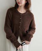 【ディスコート/Discoat】のフェザーヤーンクルーカーディガン《WEB限定カラーあり》 ブラウン|ID: prp329100004751867 ipo3291000000034832432