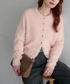 【ディスコート/Discoat】のフェザーヤーンクルーカーディガン《WEB限定カラーあり》 ピンク|ID: prp329100004751867 ipo3291000000034832437