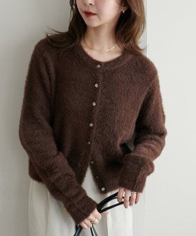 【ディスコート/Discoat】のフェザーヤーンクルーカーディガン《WEB限定カラーあり》 人気、トレンドファッション・服の通販 founy(ファニー) ファッション Fashion レディースファッション Fashion for Women トップス・カットソー Cut & Sew Tops カーディガン・羽織り Layered Style Cardigans おすすめ Recommended / Our Picks コンパクト Compact, Small Size ショート Short, Short Length スラックス Slacks, Dress Pants デニム Denim, Jeans Material バランス Balance, Style Balance バルーン Balloon, Balloon Silhouette 切替 Switching, Contrast Panel |ID:prp329100004751867