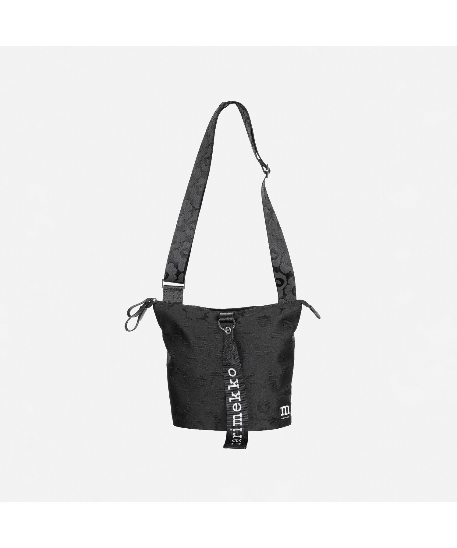 【マリメッコ/marimekko】のCarry All Unikko ショルダーバッグ インテリア・キッズ・メンズ・レディースファッション・服の通販 founy(ファニー) 　ファッション　Fashion　レディースファッション　Fashion for Women　バッグ　Bags　パターン　Pattern, Design Print　ラップ　Wrap, Wrap Design　ワンポイント　One Point, Statement Accent　ブラック|ID: prp329100004751881 ipo3291000000034634115