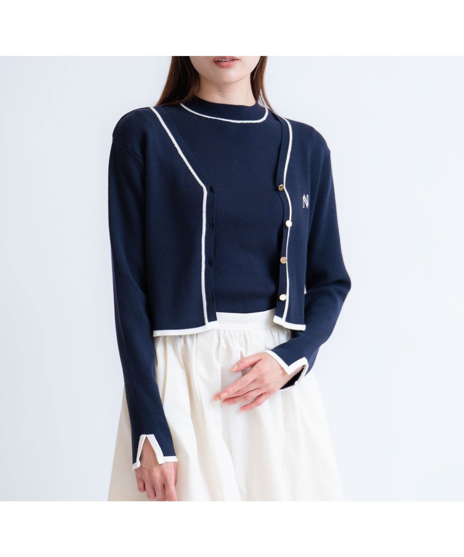 【ノエラ/Noela】のロゴ刺繍アンサンブル 人気、トレンドファッション・服の通販 founy(ファニー)  ファッション Fashion レディースファッション Fashion for Women トップス・カットソー Cut & Sew Tops アンサンブルニット Knit Ensembles & Twin Sets おすすめ Recommended / Our Picks アンサンブル Ensemble Set カーディガン Cardigan, Knitwear ポケット Pocket, Pocket Detail モチーフ Motif, Design Theme 半袖 Short Sleeve, Half Sleeve  other-1|ID: prp329100004751885 ipo3291000000034363444