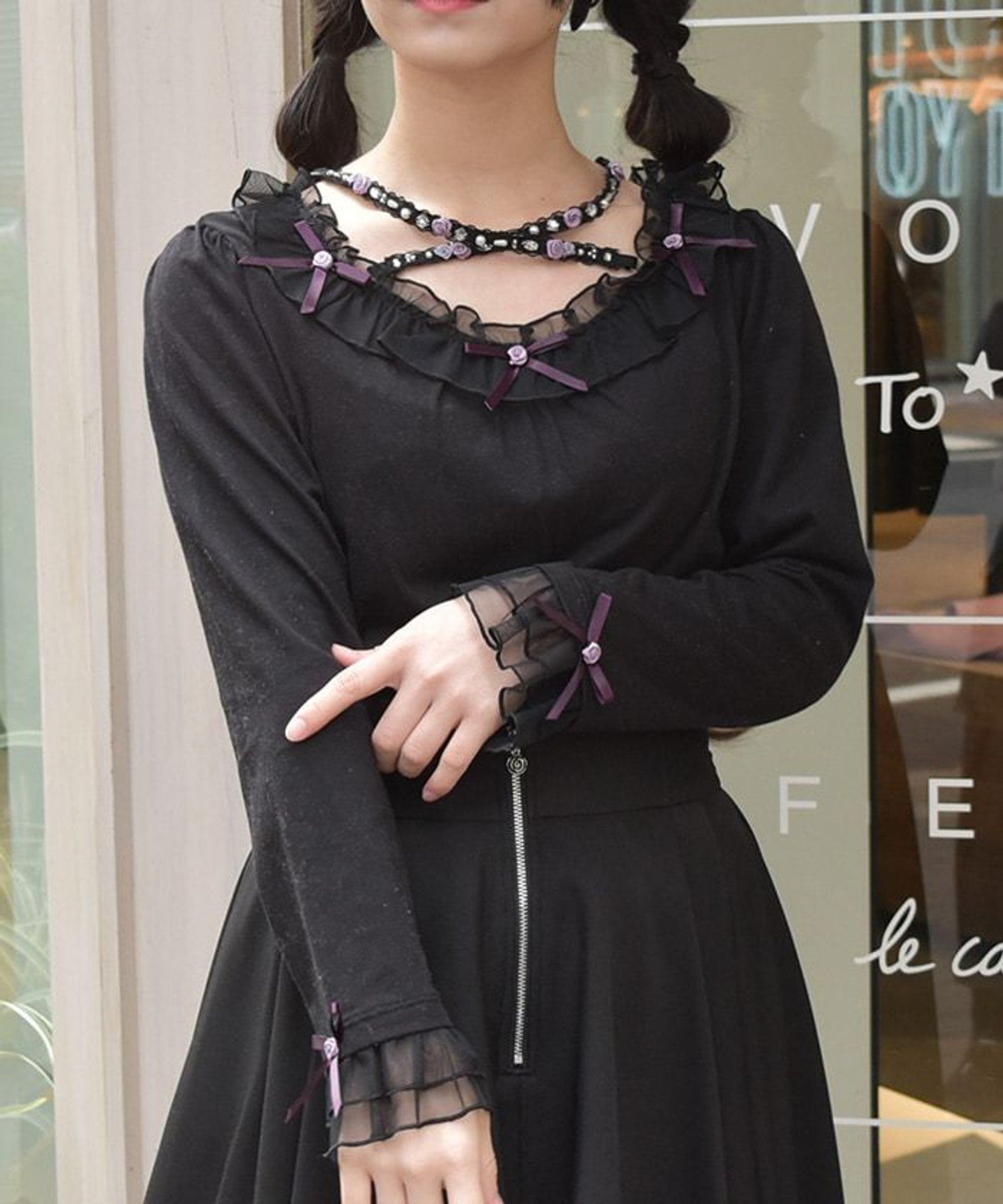 【アクシーズファム/axes femme】のバラストラップフリルインナー インテリア・キッズ・メンズ・レディースファッション・服の通販 founy(ファニー) 　ファッション　Fashion　レディースファッション　Fashion for Women　おすすめ　Recommended / Our Picks　インナー　Innerwear　カットソー　Cut and Sewn Top　パール　Pearl, Pearl Accent　フェミニン　Feminine, Girly　ラップ　Wrap, Wrap Design　リボン　Ribbon, Bow　黒|ID: prp329100004752142 ipo3291000000034368087