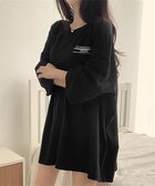 【ミニミニストア/miniministore】のビッグシルエットロゴtシャツ レディース 人気、トレンドファッション・服の通販 founy(ファニー) ファッション Fashion レディースファッション Fashion for Women トップス・カットソー Cut & Sew Tops シャツ・ブラウス・オフィスカジュアル Elegant Blouses & Button-Ups ロングTシャツ・Tシャツ Longline T-Shirts & Tees おすすめ Recommended / Our Picks デニム Denim, Jeans Material プリント Print, Printed Pattern リラックス Relax, Relaxed Fit レギンス Leggings, Stretch Pants 半袖 Short Sleeve, Half Sleeve 夏 Summer thumbnail ブラック|ID: prp329100004752164 ipo3291000000034368479