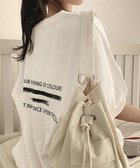 【ミニミニストア/miniministore】のビッグシルエットロゴtシャツ レディース 人気、トレンドファッション・服の通販 founy(ファニー) ファッション Fashion レディースファッション Fashion for Women トップス・カットソー Cut & Sew Tops シャツ・ブラウス・オフィスカジュアル Elegant Blouses & Button-Ups ロングTシャツ・Tシャツ Longline T-Shirts & Tees おすすめ Recommended / Our Picks デニム Denim, Jeans Material プリント Print, Printed Pattern リラックス Relax, Relaxed Fit レギンス Leggings, Stretch Pants 半袖 Short Sleeve, Half Sleeve 夏 Summer thumbnail ホワイト|ID: prp329100004752164 ipo3291000000034368481