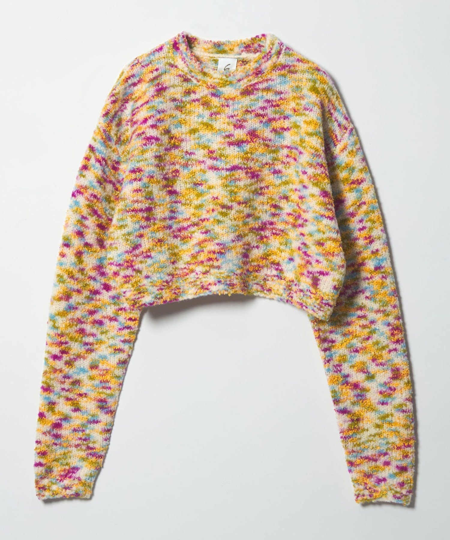 【ビューティ&ユース ユナイテッドアローズ/BEAUTY&YOUTH / UNITED ARROWS】の6(ROKU) ウールコットン ミックス ニット プルオーバー インテリア・キッズ・メンズ・レディースファッション・服の通販 founy(ファニー) ファッション Fashion レディースファッション Fashion for Women トップス・カットソー Cut & Sew Tops ニット Knit Tops & Sweaters カジュアルプルオーバー・ニットトップス Pullovers & Knit Tops / Casual Pullovers カラフル Colorful Design コンパクト Compact, Small Size ショート Short, Short Length ミックス Mix, Mixed Style ループ Loop, Loop Knit A/W・秋冬 Autumn/Winter YELLOW|ID: prp329100004752183 ipo3291000000034512205