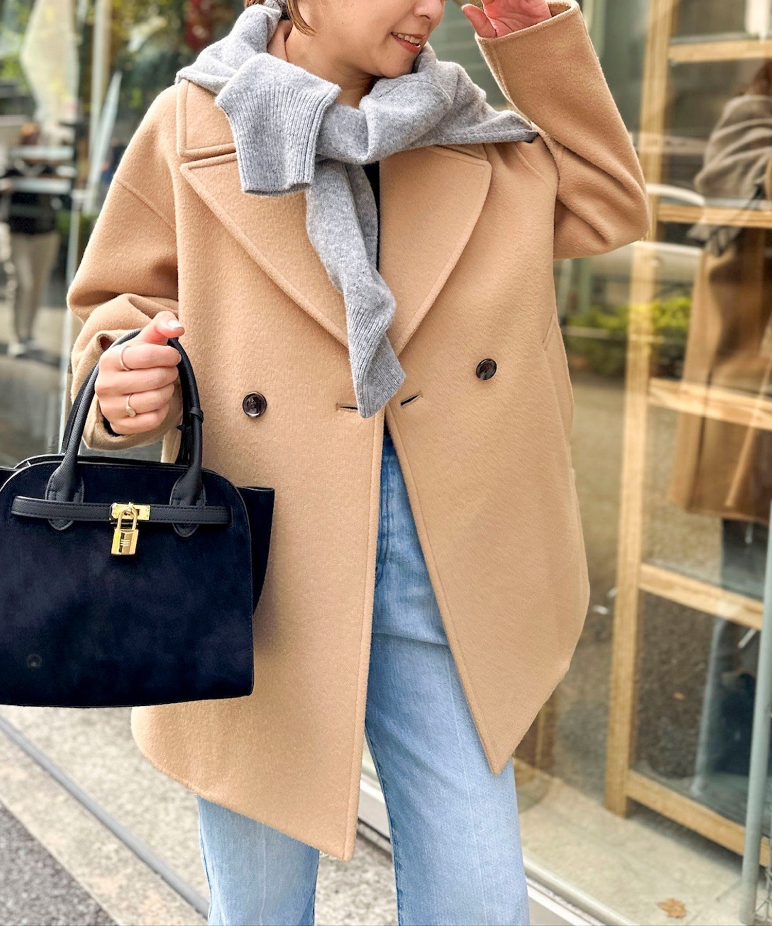 【ノーリーズ/NOLLEY'S】の【一部WEB限定アイテム】SP140リバーコート起毛メルトン仕上げ 人気、トレンドファッション・服の通販 founy(ファニー) 　ファッション　Fashion　レディースファッション　Fashion for Women　アウター　Coat / Outerwear Collection　コート・ロングコート・ピーコート　Long Coats, Peacoats & More　ハーフ　Half, Half-Length　メルトン　Melton, Heavy Wool　おすすめ　Recommended / Our Picks　エレガント 上品　Elegant　2025年　2025　2025-2026秋冬・A/W　Autumn/Winter 2025–26 AW25–26　 other-1|ID: prp329100004752202 ipo3291000000034926246