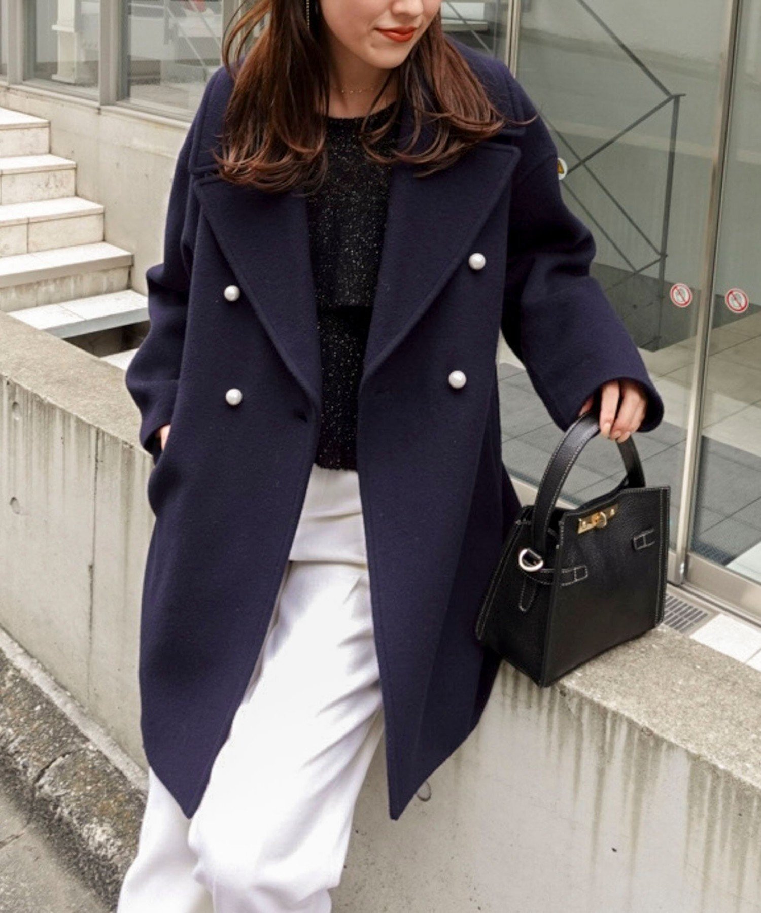 【ノーリーズ/NOLLEY'S】の【一部WEB限定アイテム】SP140リバーコート起毛メルトン仕上げ インテリア・キッズ・メンズ・レディースファッション・服の通販 founy(ファニー) 　ファッション　Fashion　レディースファッション　Fashion for Women　アウター　Coat / Outerwear Collection　コート・ロングコート・ピーコート　Long Coats, Peacoats & More　ハーフ　Half, Half-Length　メルトン　Melton, Heavy Wool　おすすめ　Recommended / Our Picks　エレガント 上品　Elegant　2025年　2025　2025-2026秋冬・A/W　Autumn/Winter 2025–26 AW25–26　ブルー系その他7|ID: prp329100004752202 ipo3291000000034926255