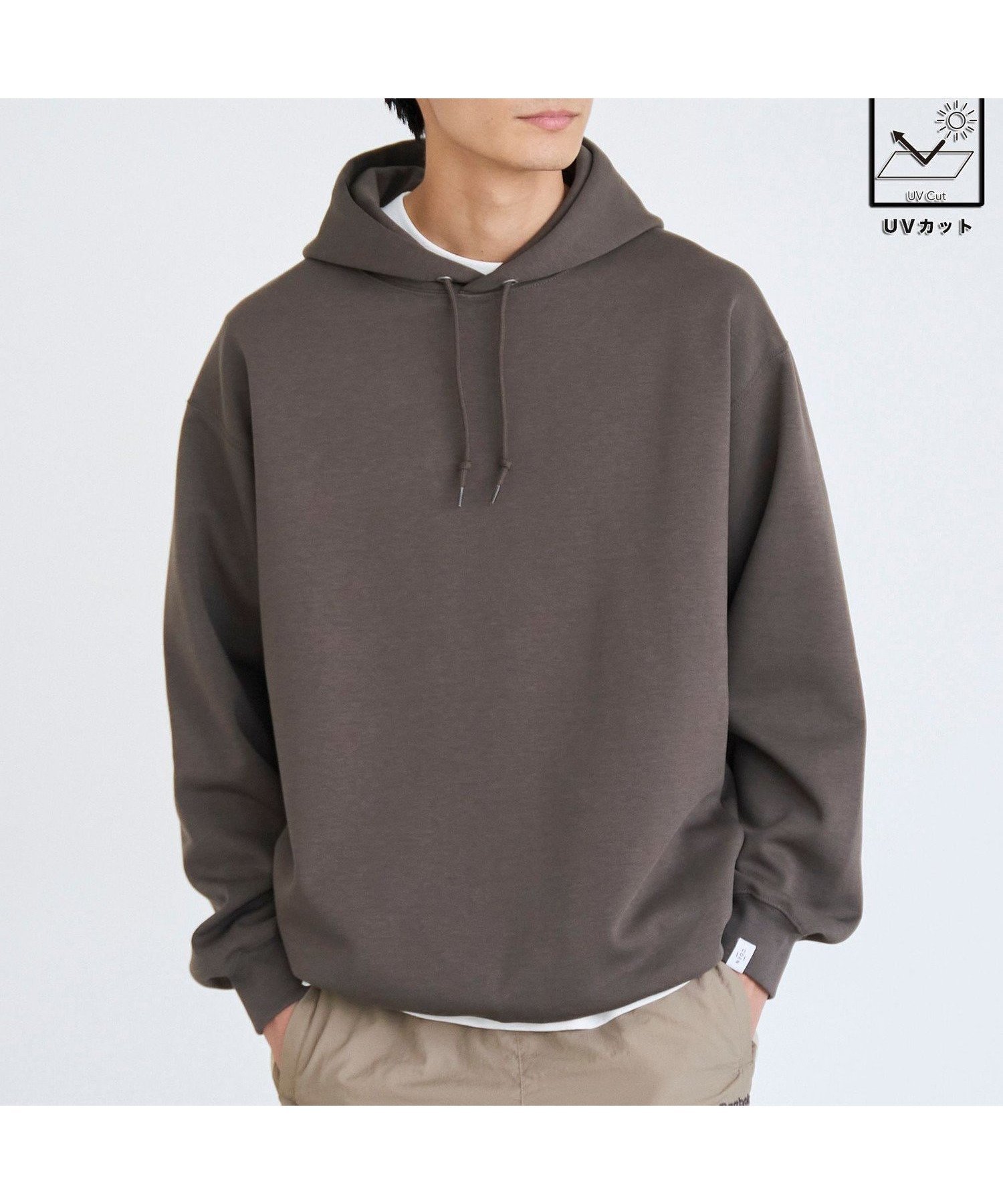【コーエン/COEN】のクリーンプラススウェットプルオーバーパーカー【防汚(食品汚れ),UVカット】 インテリア・キッズ・メンズ・レディースファッション・服の通販 founy(ファニー) 　ファッション　Fashion　レディースファッション　Fashion for Women　トップス・カットソー　Cut & Sew Tops　レディースパーカー・カジュアルフーディー　Casual Hoodies & Sweatshirts　カジュアルプルオーバー・ニットトップス　Pullovers & Knit Tops / Casual Pullovers　スウェット・クルーネックトップス　Sweatshirts & Crewnecks / Relaxed Fit Sweat Tops　セットアップ　Set-Up, Coordinated Outfit　パーカー　Hoodie, Parka　ポケット　Pocket, Pocket Detail　DK.GRAY|ID: prp329100004752233 ipo3291000000034966161