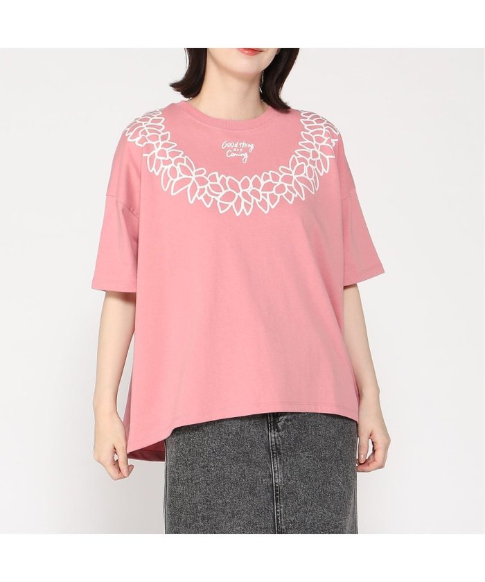 【フララニハワイ/Hula Lani Hawaii】のHula Lani Hawaii/SSプリントBIGTEE インテリア・キッズ・メンズ・レディースファッション・服の通販 founy(ファニー) https://founy.com/ ファッション Fashion レディースファッション Fashion for Women インナー Innerwear ショート Short, Short Length ジャケット Jacket, Outerwear スリーブ Sleeve, Long Sleeve / Short Sleeve プリント Print, Printed Pattern 羽織 Haori, Light Jacket |ID: prp329100004752242 ipo3291000000034369540