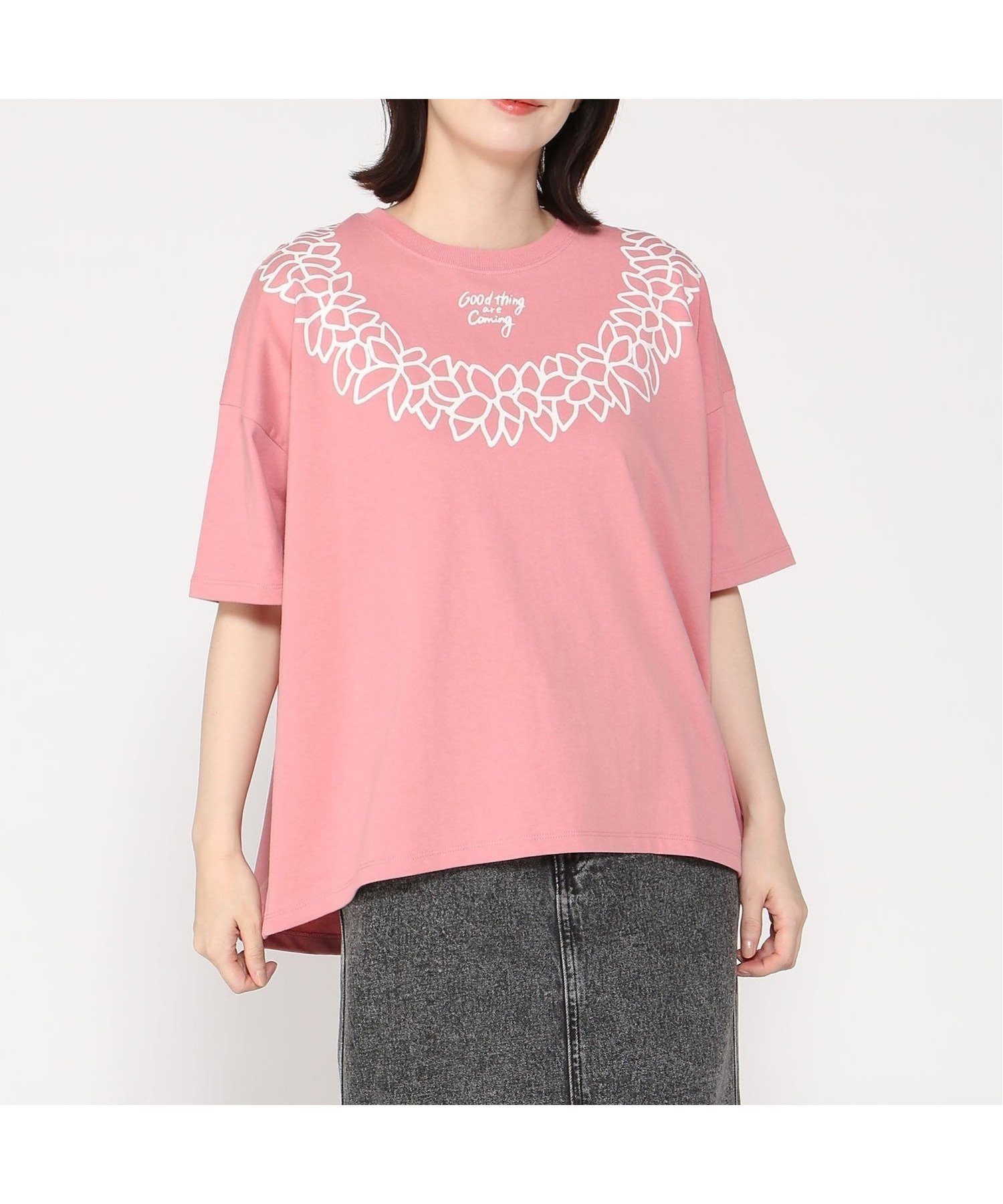 【フララニハワイ/Hula Lani Hawaii】のHula Lani Hawaii/SSプリントBIGTEE 人気、トレンドファッション・服の通販 founy(ファニー) 　ファッション　Fashion　レディースファッション　Fashion for Women　インナー　Innerwear　ショート　Short, Short Length　ジャケット　Jacket, Outerwear　スリーブ　Sleeve, Long Sleeve / Short Sleeve　プリント　Print, Printed Pattern　羽織　Haori, Light Jacket　 other-1|ID: prp329100004752242 ipo3291000000034369540