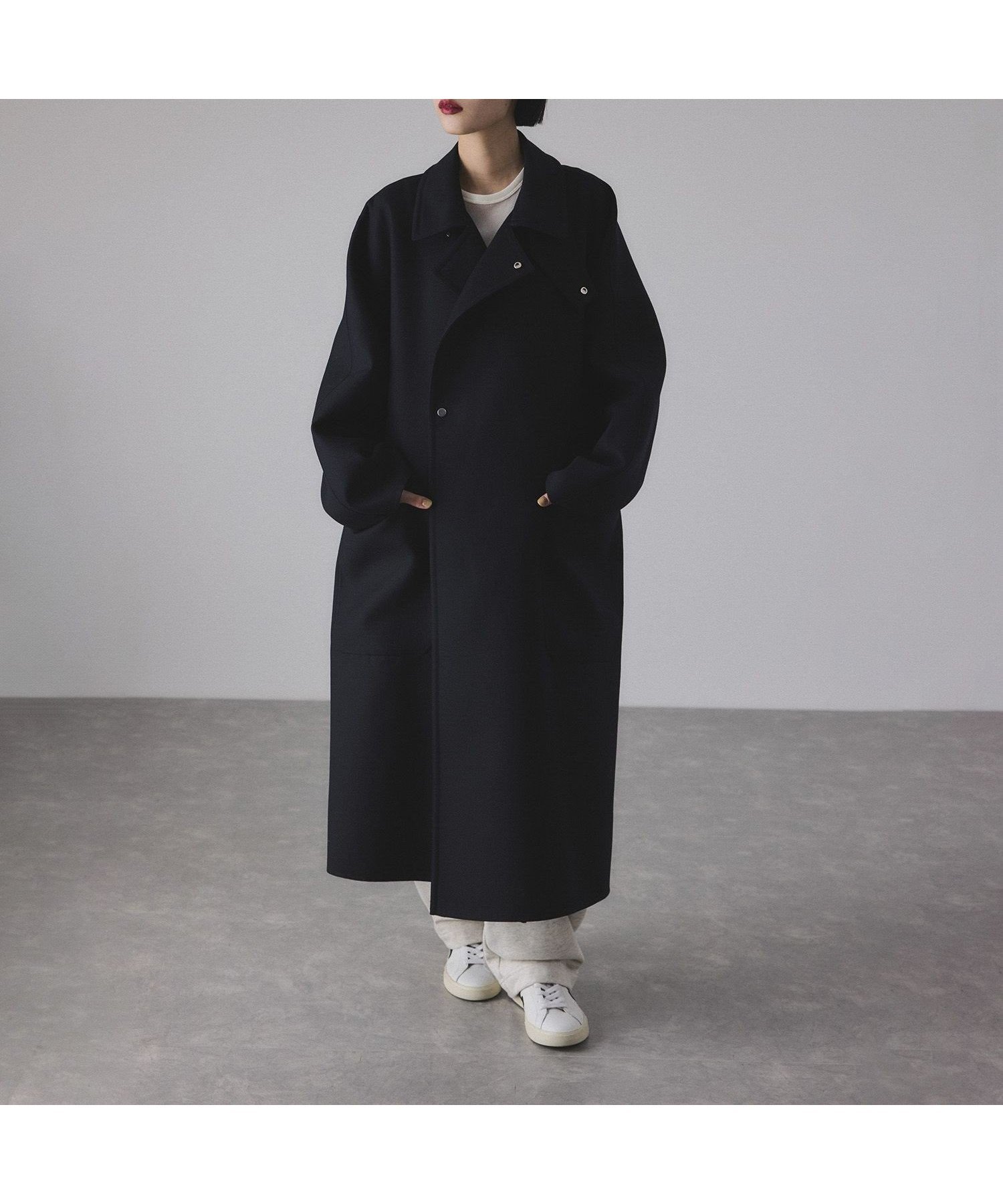 【アダム エ ロペ/ADAM ET ROPE'】のソモウリバーコート インテリア・キッズ・メンズ・レディースファッション・服の通販 founy(ファニー)  ファッション Fashion レディースファッション Fashion for Women アウター Coat / Outerwear Collection コート・ロングコート・ピーコート Long Coats, Peacoats & More スタンド Stand Collar, Upright Stand スーツ Suit, Formalwear デニム Denim, Jeans Material ドット Polka Dot, Dot Pattern パターン Pattern, Design Print フロント Front, Front Design ポケット Pocket, Pocket Detail マニッシュ Mannish, Boyish A/W・秋冬 Autumn/Winter おすすめ Recommended / Our Picks 2026年 2026 ネイビー系(43)|ID: prp329100004752249 ipo3291000000034369647