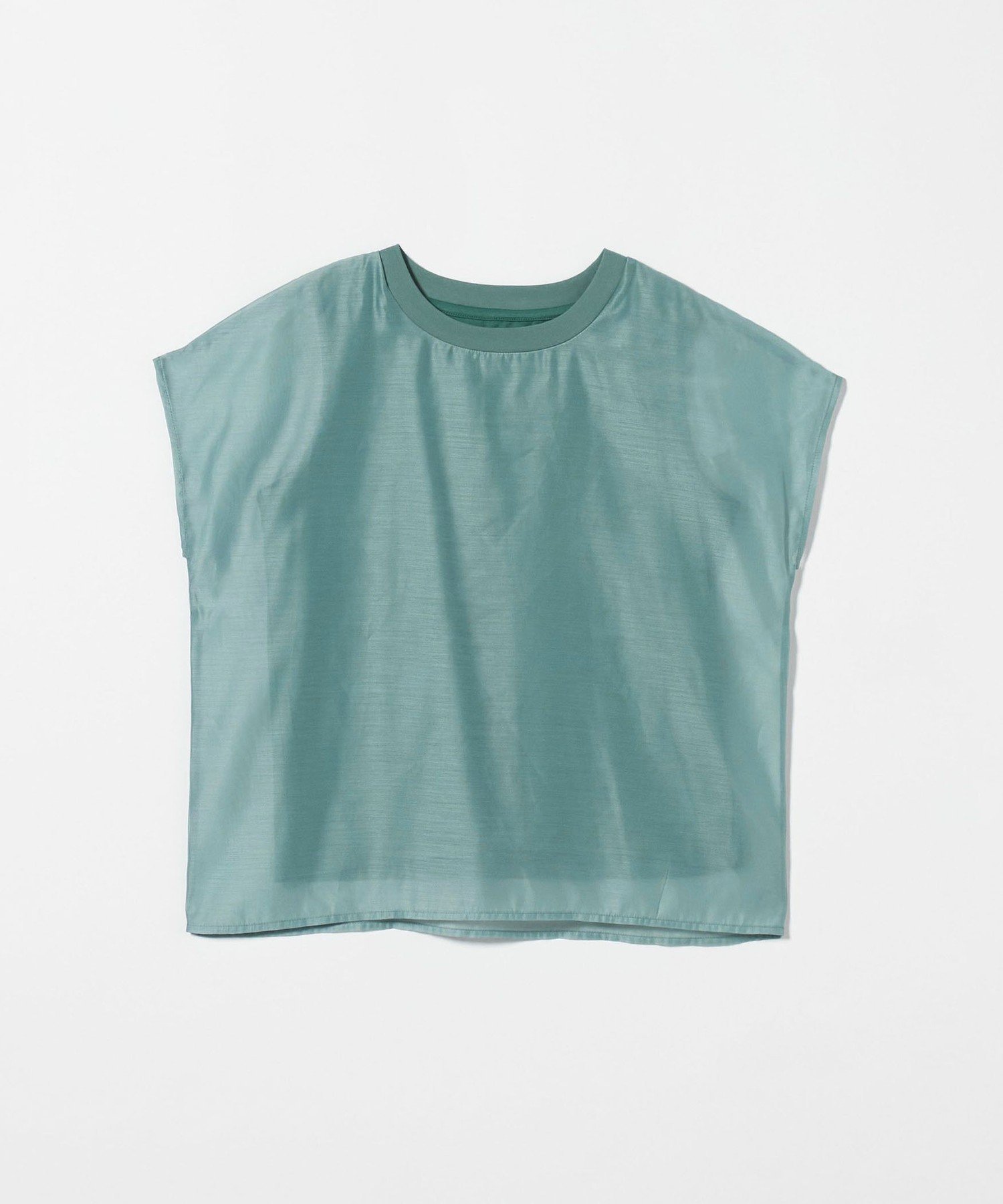 【ユナイテッドアローズ/UNITED ARROWS】のシアークロス レイヤードトップス A DAY IN THE LIFE インテリア・キッズ・メンズ・レディースファッション・服の通販 founy(ファニー)  ファッション Fashion レディースファッション Fashion for Women トップス・カットソー Cut & Sew Tops インナー Innerwear オーガンジー Organza Fabric カットソー Cut and Sewn Top カーゴパンツ Cargo Pants, Utility Pants シアー Sheer, See-Through シンプル Simple, Minimal スラックス Slacks, Dress Pants スリーブ Sleeve, Long Sleeve / Short Sleeve デニム Denim, Jeans Material ノースリーブ Sleeveless, No-Sleeve フレンチ French, French Style アウトレット Outlet / Clearance TURQUOISE|ID: prp329100004752260 ipo3291000000034369807