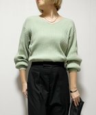 【リラクロ/relaclo】のmitis/コットンリブVネックプルオーバー 人気、トレンドファッション・服の通販 founy(ファニー) ファッション Fashion レディースファッション Fashion for Women トップス・カットソー Cut & Sew Tops カジュアルプルオーバー・ニットトップス Pullovers & Knit Tops / Casual Pullovers Vネックトップス V-Neck Tops / V-Cut Neckline Shirts シンプル Simple, Minimal ネックレス Necklace, Pendant Necklace フロント Front, Front Design thumbnail ライトグリーン|ID: prp329100004752264 ipo3291000000034369860