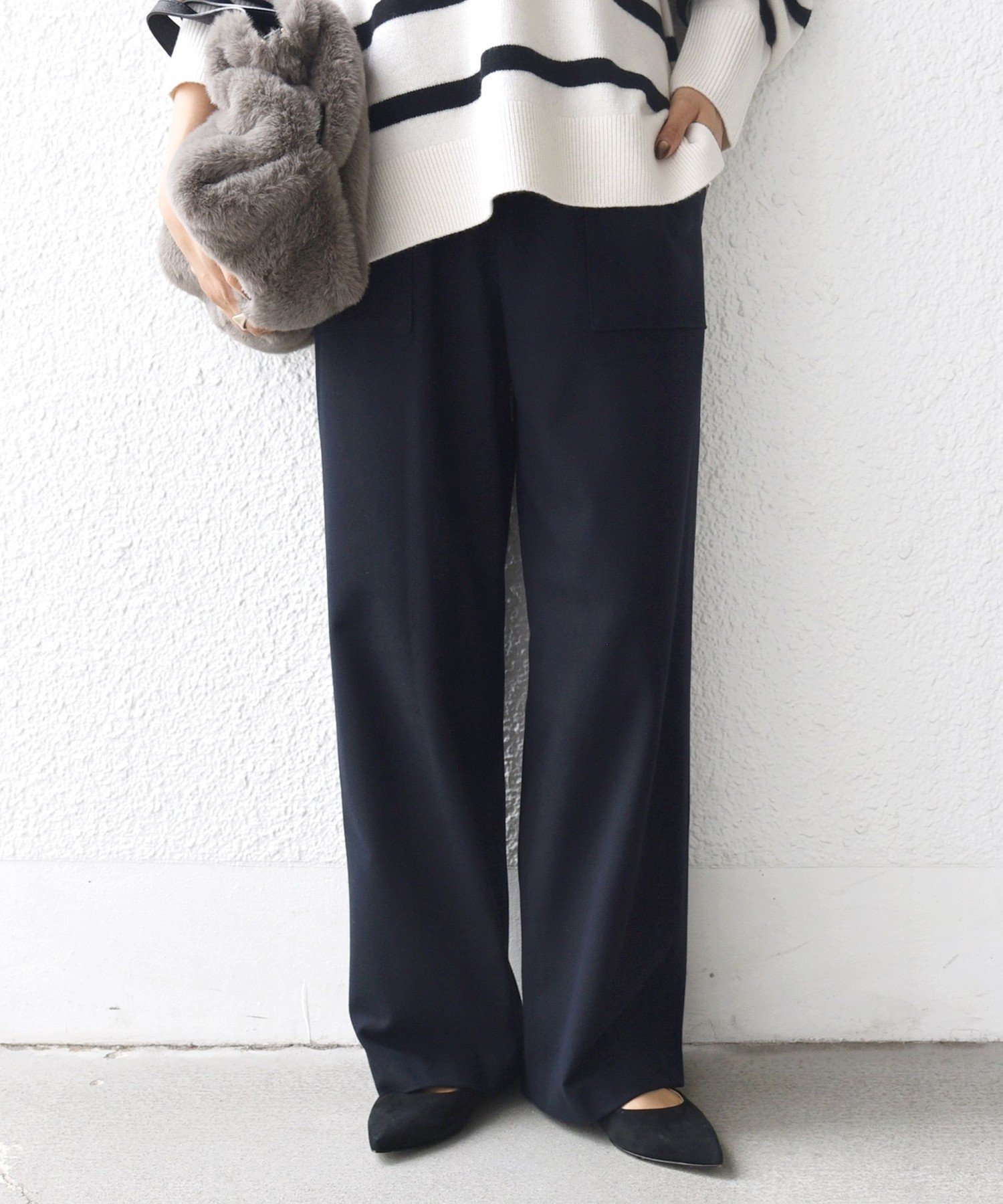 【シップス フォー ウィメン/SHIPS】の手洗い可能 両面起毛 ポケット デザイン ドロスト パンツ インテリア・キッズ・メンズ・レディースファッション・服の通販 founy(ファニー) ファッション Fashion レディースファッション Fashion for Women パンツ Pants & Trousers スウェット / スエット Sweatshirt, Sweatwear ストレッチ Stretch, Stretchy Fabric とろみ Fluid, Flowy Fabric フィット Fit, Slim Fit ポケット Pocket, Pocket Detail リブニット Rib Knit, Ribbed Knit リラックス Relax, Relaxed Fit ルーズ Loose, Oversized ワーク Workwear, Utility Style 2025年 2025 2025-2026秋冬・A/W Autumn/Winter 2025–26 AW25–26 ネイビー|ID: prp329100004752284 ipo3291000000034819881