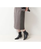 【ノーリーズ/NOLLEY'S】の《セットアップ対応》スエード×リブワークスカート チャコールグレー|ID: prp329100004752291 ipo3291000000034498528