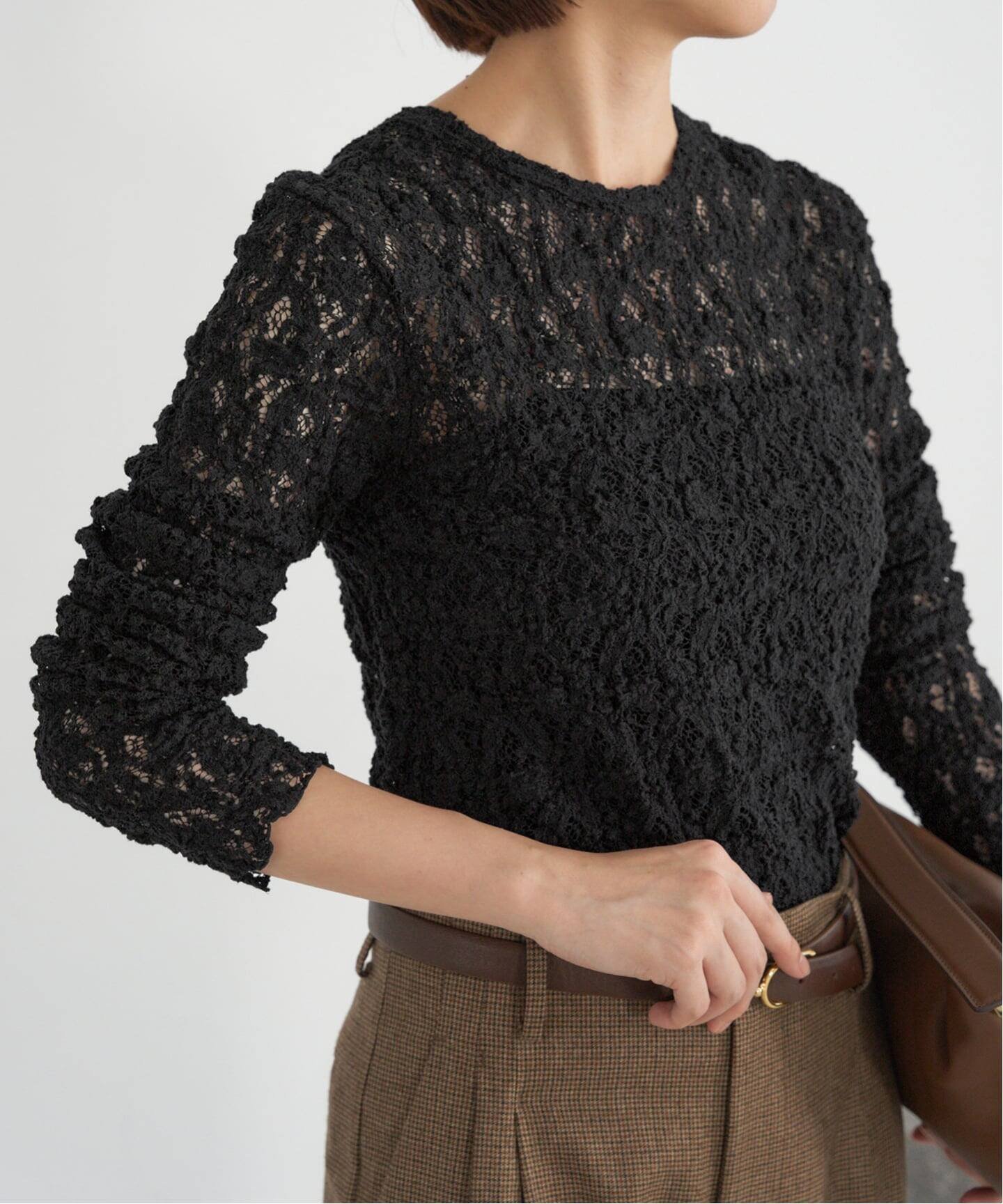 【イエナ/IENA】の《追加2 》Flowerストレッチレースプルオーバー インテリア・キッズ・メンズ・レディースファッション・服の通販 founy(ファニー) ファッション Fashion レディースファッション Fashion for Women トップス・カットソー Cut & Sew Tops カジュアルプルオーバー・ニットトップス Pullovers & Knit Tops / Casual Pullovers 2025年 2025 2025-2026秋冬・A/W Autumn/Winter 2025–26 AW25–26 エレガント 上品 Elegant ストレッチ Stretch, Stretchy Fabric フラワー Flower, Floral モチーフ Motif, Design Theme レース Lace, Lace Fabric A/W・秋冬 Autumn/Winter ブラック|ID: prp329100004752311 ipo3291000000034452719