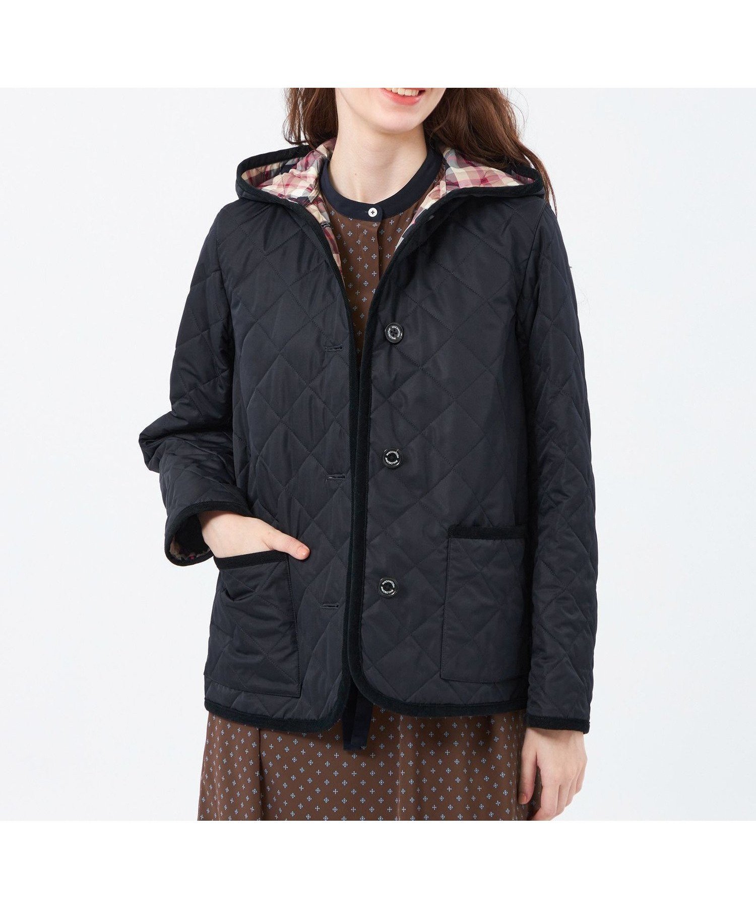 【マッキントッシュ フィロソフィー/MACKINTOSH PHILOSOPHY】の【ROYTON MIDDLE HOOD(ロイトンミドルフード)】キルティング インテリア・キッズ・メンズ・レディースファッション・服の通販 founy(ファニー) 　ファッション　Fashion　レディースファッション　Fashion for Women　おすすめ　Recommended / Our Picks　キルティング　Quilted, Quilting　コンパクト　Compact, Small Size　スタイリッシュ　Stylish, Fashionable　ダウン　Down, Puffer　チェック　Check, Plaid, Tartan　バランス　Balance, Style Balance　ミドル　Middle Length, Mid Height　冬　Winter / This Winter　春　Spring　秋　Autumn　ネイビー|ID: prp329100004752319 ipo3291000000034728653