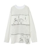 【キャンディストリッパー/Candy Stripper】のコジコジと次郎の会話 PATHED TOPS 人気、トレンドファッション・服の通販 founy(ファニー) ファッション Fashion レディースファッション Fashion for Women トップス・カットソー Cut & Sew Tops インナー Innerwear スペシャル Special, Limited Edition ドッキング Docking, Mixed Material パープル Purple, Violet プリント Print, Printed Pattern メッシュ Mesh, Net Fabric リメイク Remake, Reconstructed thumbnail OFF WHITE|ID: prp329100004752327 ipo3291000000034370498