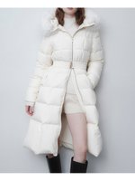 【スナイデル/SNIDEL】の【00サイズあり】スタイルアップフレンチダウンロングコート 人気、トレンドファッション・服の通販 founy(ファニー) ファッション Fashion レディースファッション Fashion for Women アウター Coat / Outerwear Collection コート・ロングコート・ピーコート Long Coats, Peacoats & More ウェーブ Wavy Pattern エレガント 上品 Elegant シャーリング Shirring, Ruched スマート Smart, Elegant フランス France, French プレート Plate, Dish ポケット Pocket, Pocket Detail メタル Metal, Metal Parts ラグジュアリー Luxury, Elegant 冬 Winter / This Winter おすすめ Recommended / Our Picks |ID:prp329100004752353