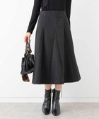【ミッシェルクラン/MICHEL KLEIN】のボンディングフレアスカート(セットアップ対応/3サイズ展開) ブラック|ID: prp329100004752359 ipo3291000000034370862