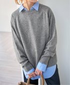 【スピック&スパン/Spick & Span】の《WEB限定カラー有り/ 》ウールカシミヤ ラグランクルーネックニット 人気、トレンドファッション・服の通販 founy(ファニー) ファッション Fashion レディースファッション Fashion for Women トップス・カットソー Cut & Sew Tops ニット Knit Tops & Sweaters シンプル Simple, Minimal スリーブ Sleeve, Long Sleeve / Short Sleeve エレガント 上品 Elegant 冬 Winter / This Winter 定番 Standard, Basic Item thumbnail グレーA|ID: prp329100004752432 ipo3291000000034371697