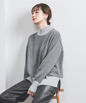 【ユナイテッドアローズ/UNITED ARROWS】 バイカラー ハイネック ニットプルオーバー人気、トレンドファッション・服の通販 founy(ファニー) ファッション Fashion レディースファッション Fashion for Women トップス・カットソー Cut & Sew Tops ニット Knit Tops & Sweaters カジュアルプルオーバー・ニットトップス Pullovers & Knit Tops / Casual Pullovers イタリア Italy ショート Short, Short Length スリット Slit, Slit Detail 定番 Standard, Basic Item ハイネック High Neck, Mock Neck ボトム Bottoms, Lower Wear リラックス Relax, Relaxed Fit ワイド Wide, Wide Fit アウトレット Outlet / Clearance |ID:prp329100004752466