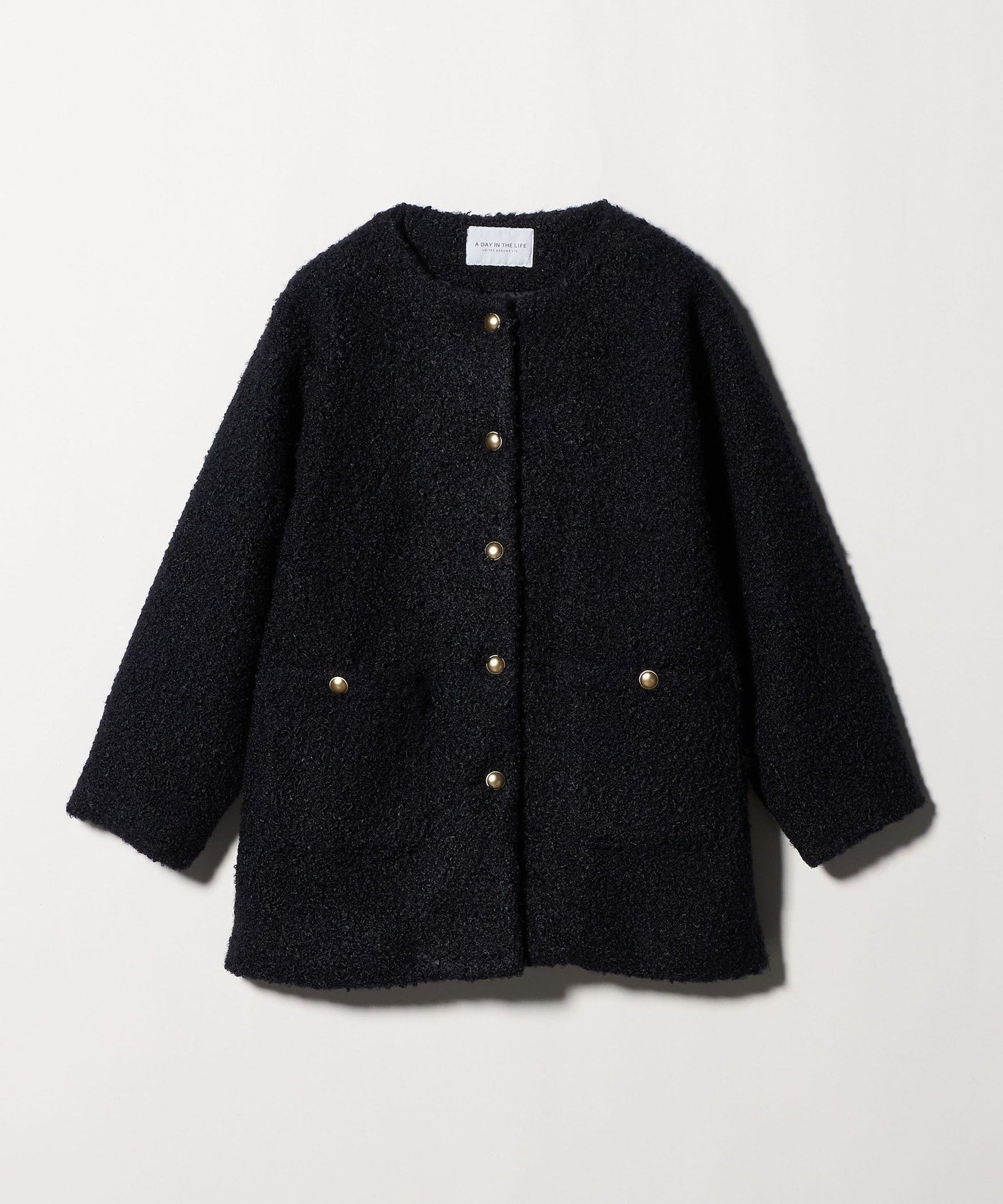 【ユナイテッドアローズ/UNITED ARROWS】のボア ノーカラー ミドルカーディガン A DAY IN THE LIFE インテリア・キッズ・メンズ・レディースファッション・服の通販 founy(ファニー)  ファッション Fashion レディースファッション Fashion for Women トップス・カットソー Cut & Sew Tops カーディガン・羽織り Layered Style Cardigans カーディガン Cardigan, Knitwear タートル Turtleneck, Turtle Collar トレンド Trend, Trending Now バランス Balance, Style Balance プリーツ Pleats, Pleated ミドル Middle Length, Mid Height メタル Metal, Metal Parts 冬 Winter / This Winter アウトレット Outlet / Clearance ビジネス 仕事 通勤 Business / Work / Commuting NAVY|ID: prp329100004752473 ipo3291000000034372064