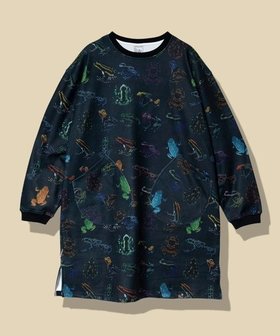【ゴースローキャラバン/go slow caravan】の寝るまで気持ちいい総柄スムースワンピース (WOMENS) 人気、トレンドファッション・服の通販 founy(ファニー) ファッション Fashion レディースファッション Fashion for Women ワンピース Dresses おすすめ Recommended / Our Picks なめらか Smooth, Silky Texture インナー Innerwear セットアップ Set-Up, Coordinated Outfit プリント Print, Printed Pattern リラックス Relax, Relaxed Fit 今季 This Season, Current Season 定番 Standard, Basic Item 犬 Dog |ID:prp329100004752521