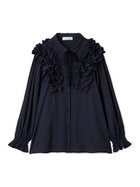 【セルフォード/CELFORD】の【ウォッシャブル】フリルヨークシャツカラーブラウス 人気、トレンドファッション・服の通販 founy(ファニー) ファッション Fashion レディースファッション Fashion for Women トップス・カットソー Cut & Sew Tops シャツ・ブラウス・オフィスカジュアル Elegant Blouses & Button-Ups ウォッシャブル Machine Washable クラシカル Classical, Vintage-Inspired ジャケット Jacket, Outerwear スマート Smart, Elegant チュニック Tunic, Long Top フリル Frill, Ruffle モダン Modern, Contemporary リボン Ribbon, Bow エレガント 上品 Elegant thumbnail NVY[089]|ID: prp329100004752531 ipo3291000000034580652