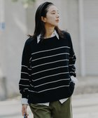 【スタディオ クリップ/studio CLIP】の【新色追加】12ゲージコットンミックスアソートニットプルオーバー 人気、トレンドファッション・服の通販 founy(ファニー) ファッション Fashion レディースファッション Fashion for Women トップス・カットソー Cut & Sew Tops ニット Knit Tops & Sweaters カジュアルプルオーバー・ニットトップス Pullovers & Knit Tops / Casual Pullovers おすすめ Recommended / Our Picks アクリル Acrylic Material ショルダー Shoulder, Shoulder Strap シンプル Simple, Minimal ドロップ Drop Shoulder, Dropped Style ビスチェ Bustier, Corset Top ベスト Vest, Waistcoat ボーダー Border, Stripe ワイド Wide, Wide Fit 秋 Autumn thumbnail ブラック×オフホワイトボーダー02|ID: prp329100004752535 ipo3291000000034585755