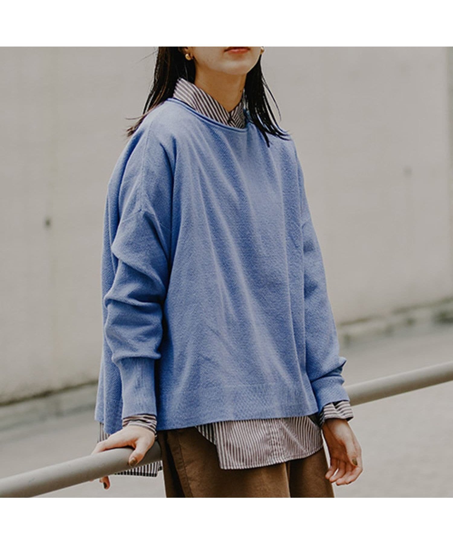 【スタディオ クリップ/studio CLIP】の【新色追加】12ゲージコットンミックスアソートニットプルオーバー インテリア・キッズ・メンズ・レディースファッション・服の通販 founy(ファニー) 　ファッション　Fashion　レディースファッション　Fashion for Women　トップス・カットソー　Cut & Sew Tops　ニット　Knit Tops & Sweaters　カジュアルプルオーバー・ニットトップス　Pullovers & Knit Tops / Casual Pullovers　おすすめ　Recommended / Our Picks　アクリル　Acrylic Material　ショルダー　Shoulder, Shoulder Strap　シンプル　Simple, Minimal　ドロップ　Drop Shoulder, Dropped Style　ビスチェ　Bustier, Corset Top　ベスト　Vest, Waistcoat　ボーダー　Border, Stripe　ワイド　Wide, Wide Fit　秋　Autumn　サックス82|ID: prp329100004752535 ipo3291000000034585760