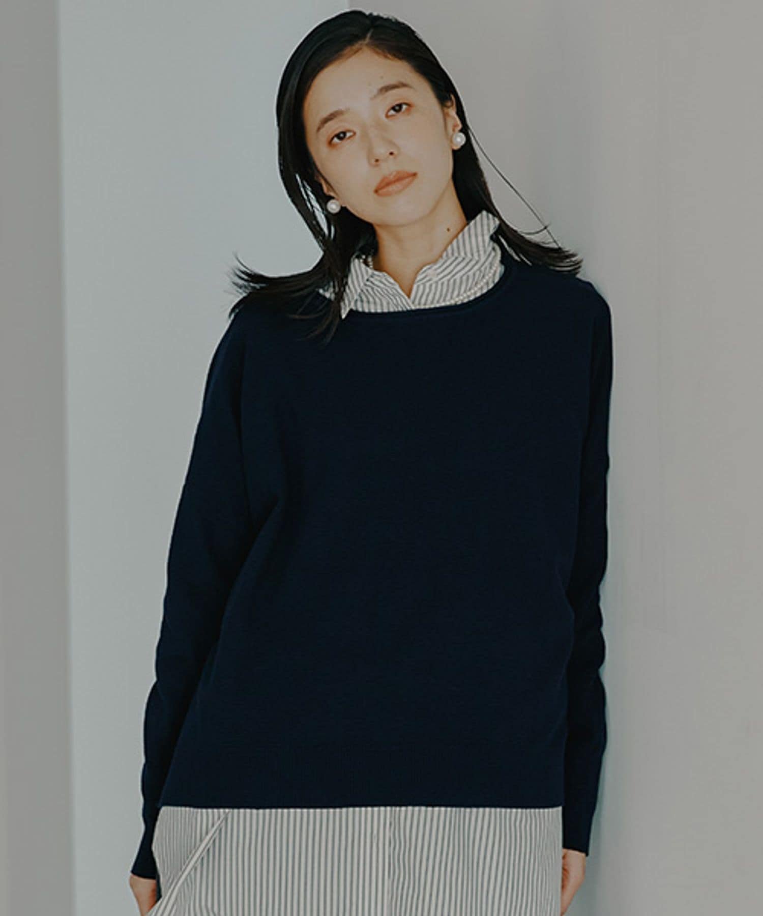 【スタディオ クリップ/studio CLIP】の【新色追加】12ゲージコットンミックスアソートニットプルオーバー インテリア・キッズ・メンズ・レディースファッション・服の通販 founy(ファニー) 　ファッション　Fashion　レディースファッション　Fashion for Women　トップス・カットソー　Cut & Sew Tops　ニット　Knit Tops & Sweaters　カジュアルプルオーバー・ニットトップス　Pullovers & Knit Tops / Casual Pullovers　おすすめ　Recommended / Our Picks　アクリル　Acrylic Material　ショルダー　Shoulder, Shoulder Strap　シンプル　Simple, Minimal　ドロップ　Drop Shoulder, Dropped Style　ビスチェ　Bustier, Corset Top　ベスト　Vest, Waistcoat　ボーダー　Border, Stripe　ワイド　Wide, Wide Fit　秋　Autumn　ネイビー88|ID: prp329100004752535 ipo3291000000034585761