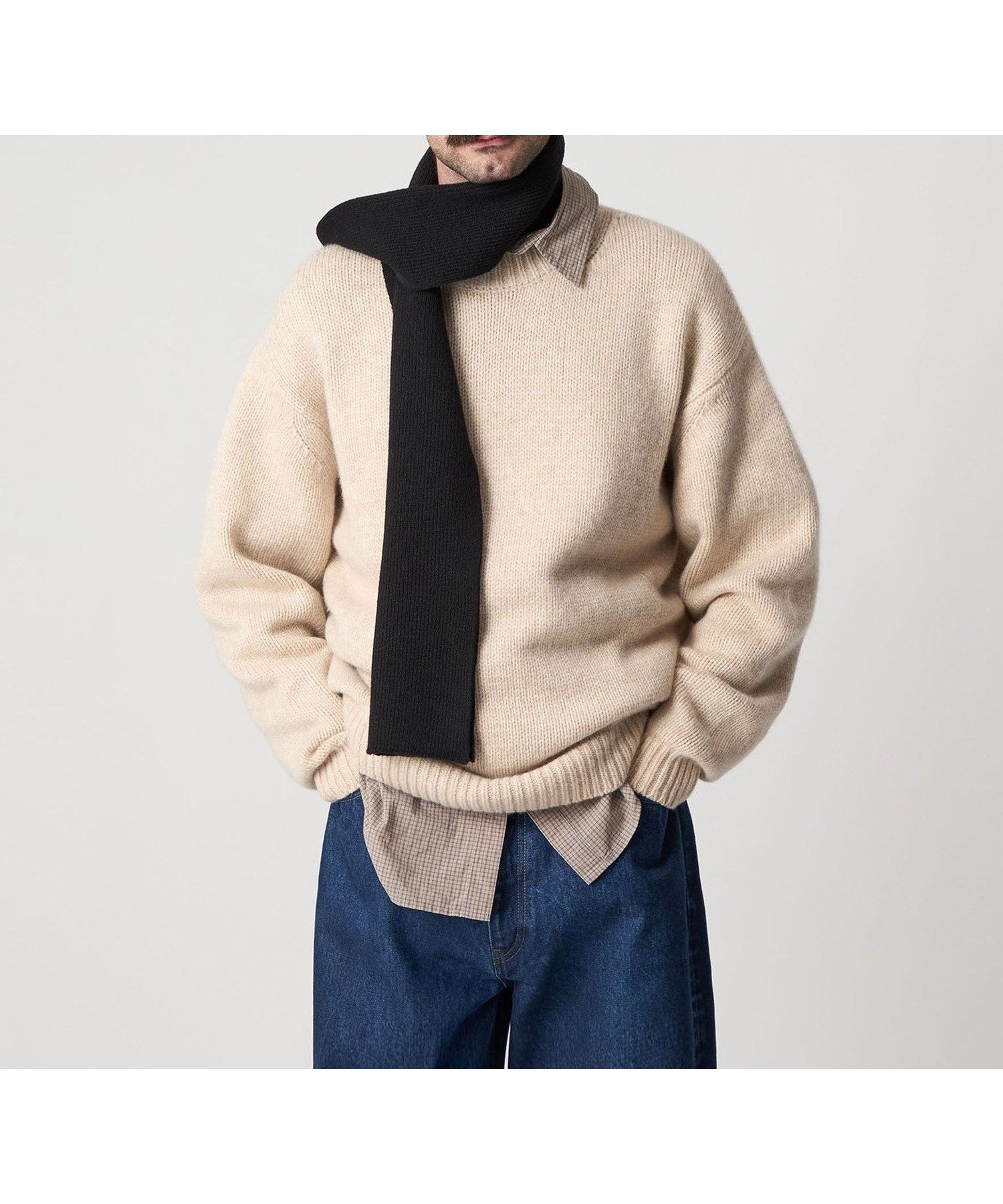 【ビューティ&ユース ユナイテッドアローズ/BEAUTY&YOUTH / UNITED ARROWS / MEN】のSteven Alan ハミルトンラムズウール ハイクルーネック ニット NARROW インテリア・キッズ・メンズ・レディースファッション・服の通販 founy(ファニー) ファッション Fashion メンズファッション Fashion for Men シンプル Simple, Minimal バランス Balance, Style Balance ファブリック Fabric, Textile フィット Fit, Slim Fit リラックス Relax, Relaxed Fit ルーズ Loose, Oversized BEIGE|ID: prp329100004752590 ipo3291000000035159602