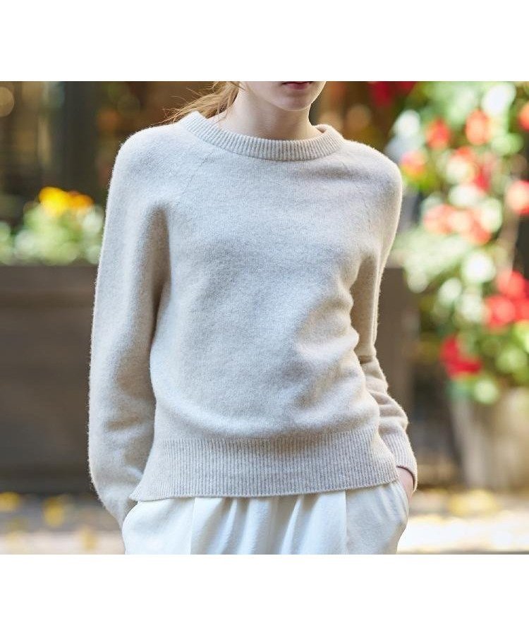 【ドレステリア/DRESSTERIOR】の【otonaMUSE 11月号掲載】カシミヤブレンドクルーネックニット インテリア・キッズ・メンズ・レディースファッション・服の通販 founy(ファニー) 雑誌掲載アイテム Magazine Picks & Fashion Features ファッション雑誌 Fashion Magazines オトナミューズ otona MUSE ファッション Fashion レディースファッション Fashion for Women トップス・カットソー Cut & Sew Tops ニット Knit Tops & Sweaters 11月号 November Issue スマート Smart, Elegant スリット Slit, Slit Detail 雑誌 Magazine, Fashion Magazine 定番 Standard, Basic Item ホールガーメント WholeGarment, Seamless Knit グレージュ|ID: prp329100004752593 ipo3291000000034720858