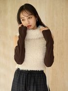 【スナイデル/SNIDEL】のフェイクファーアメスリニットプルオーバー 人気、トレンドファッション・服の通販 founy(ファニー) ファッション Fashion レディースファッション Fashion for Women トップス・カットソー Cut & Sew Tops ニット Knit Tops & Sweaters カジュアルプルオーバー・ニットトップス Pullovers & Knit Tops / Casual Pullovers 切替 Switching, Contrast Panel スマート Smart, Elegant 人気 Popular, Best Seller ハイネック High Neck, Mock Neck フェイクファー Faux Fur, Imitation Fur ミックス Mix, Mixed Style リボン Ribbon, Bow おすすめ Recommended / Our Picks thumbnail IVR[003]|ID: prp329100004752687 ipo3291000000034374608