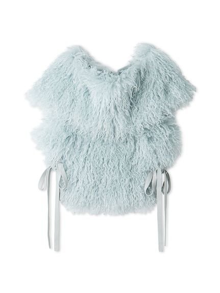 【スナイデル/SNIDEL】のフェイクファーアメスリニットプルオーバー インテリア・キッズ・メンズ・レディースファッション・服の通販 founy(ファニー) 　ファッション　Fashion　レディースファッション　Fashion for Women　トップス・カットソー　Cut & Sew Tops　ニット　Knit Tops & Sweaters　カジュアルプルオーバー・ニットトップス　Pullovers & Knit Tops / Casual Pullovers　切替　Switching, Contrast Panel　スマート　Smart, Elegant　人気　Popular, Best Seller　ハイネック　High Neck, Mock Neck　フェイクファー　Faux Fur, Imitation Fur　ミックス　Mix, Mixed Style　リボン　Ribbon, Bow　おすすめ　Recommended / Our Picks　LBLU[081]|ID: prp329100004752687 ipo3291000000034374609