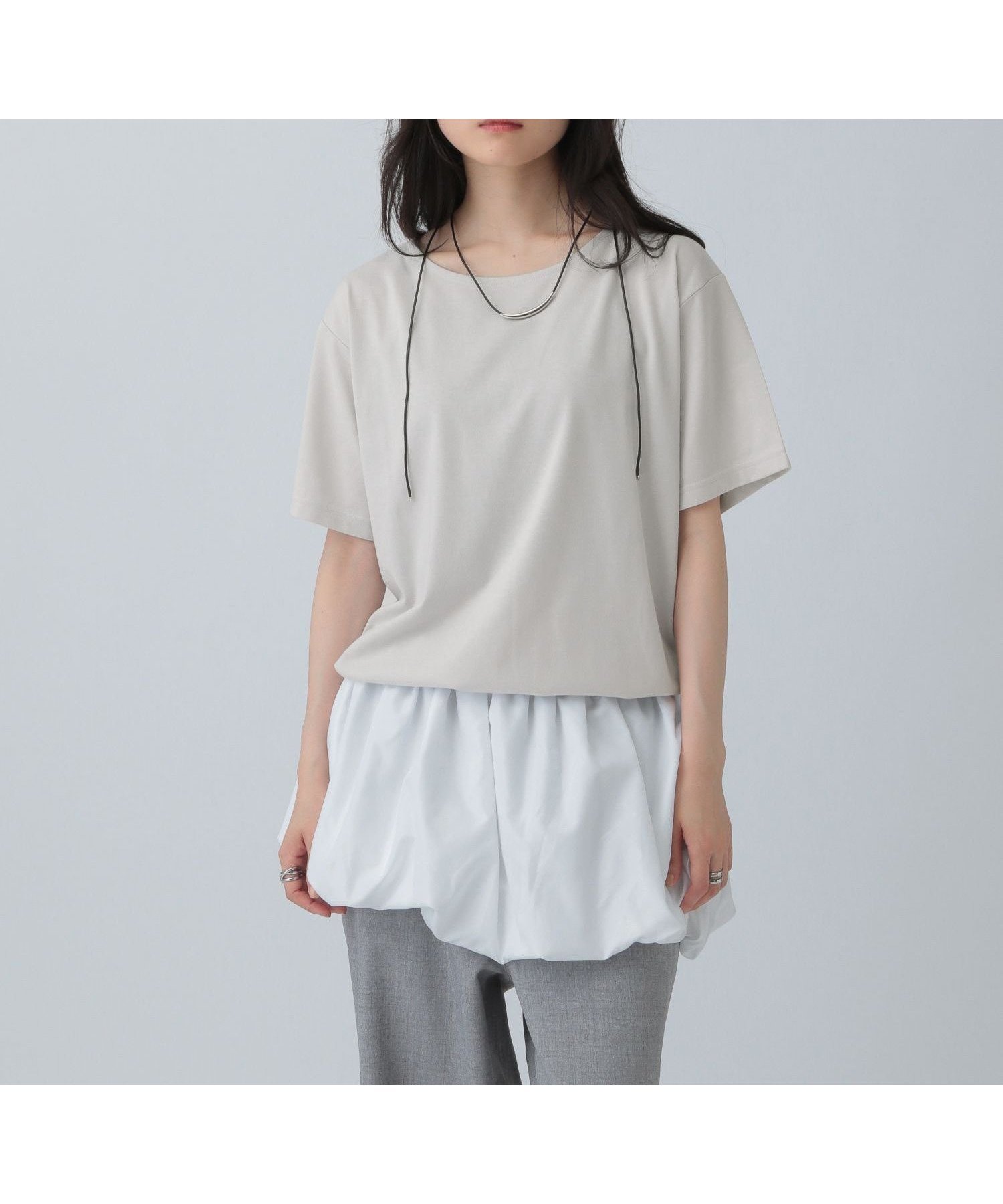 【レプシィム ローリーズファーム/LEPSIM LOWRYS FARM】の裾バルーンドロストプルオーバー インテリア・キッズ・メンズ・レディースファッション・服の通販 founy(ファニー) ファッション Fashion レディースファッション Fashion for Women トップス・カットソー Cut & Sew Tops カジュアルプルオーバー・ニットトップス Pullovers & Knit Tops / Casual Pullovers おすすめ Recommended / Our Picks アクセサリー Fashion Accessories シンプル Simple, Minimal トレンド Trend, Trending Now ドローコード Drawcord, Drawstring Cord ライトグレー11|ID: prp329100004752735 ipo3291000000034472448