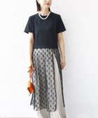 【シップス フォー ウィメン/SHIPS】の【WEB限定】ラッセル レース ドッキング TEE ブラック|ID: prp329100004752746 ipo3291000000034375182