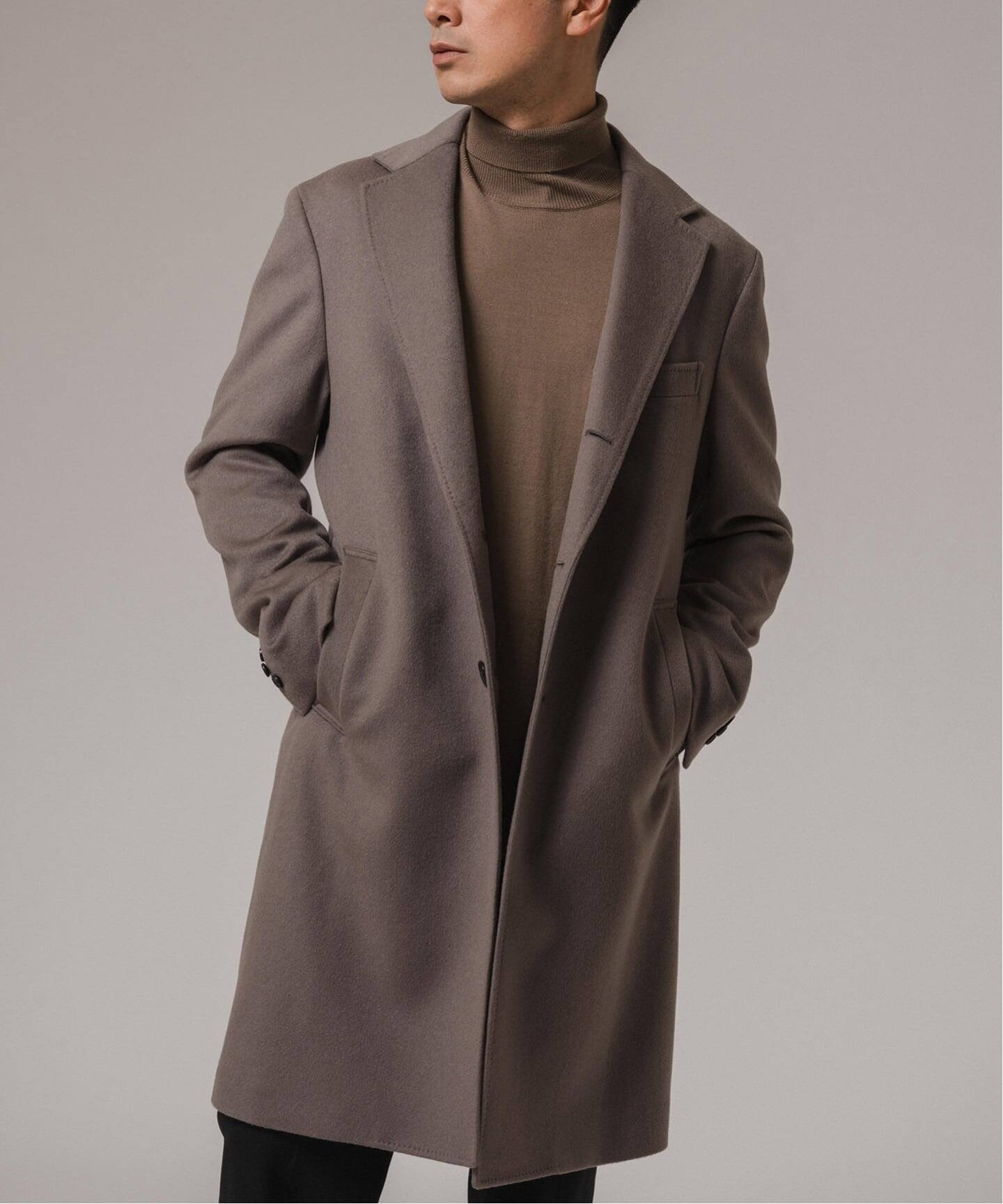 【エディフィス/EDIFICE / MEN】の《追加》SUPER 140 s ウール / カシミヤ チェスターコート インテリア・キッズ・メンズ・レディースファッション・服の通販 founy(ファニー) 　ファッション　Fashion　メンズファッション　Fashion for Men　スマート　Smart, Elegant　チェスターコート　Chester Coat, Long Coat　定番　Standard, Basic Item　フィット　Fit, Slim Fit　フォルム　Silhouette, Form　フォーマル　Formal, Dressy　モダン　Modern, Contemporary　ラグジュアリー　Luxury, Elegant　リラックス　Relax, Relaxed Fit　冬　Winter / This Winter　ビジネス 仕事 通勤　Business / Work / Commuting　グレーB|ID: prp329100004752783 ipo3291000000035077914