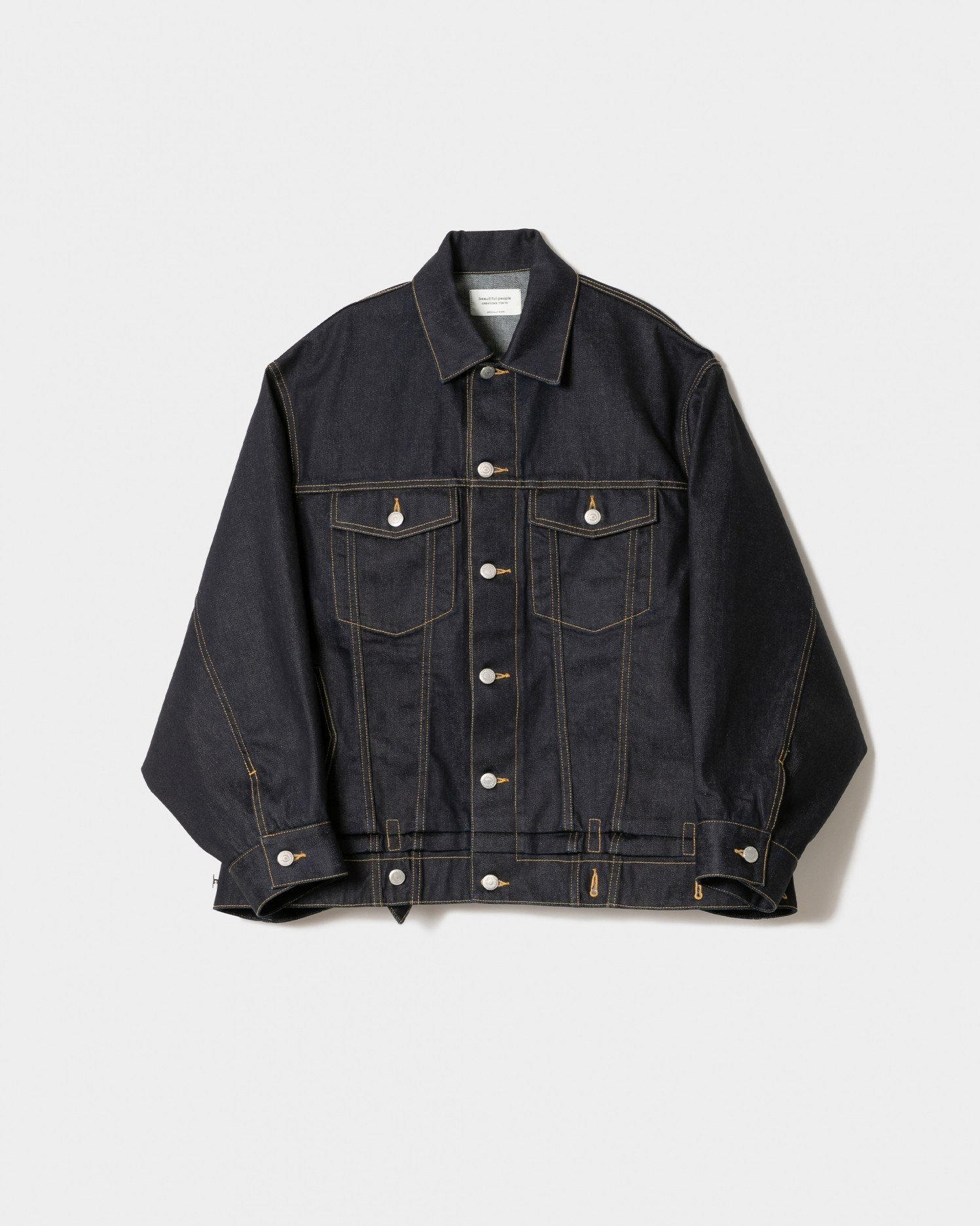 【ビューティフル ピープル/beautiful people】のdouble-end selvedge denim blouson インテリア・キッズ・メンズ・レディースファッション・服の通販 founy(ファニー) ファッション Fashion レディースファッション Fashion for Women アウター Coat / Outerwear Collection ブルゾンジャケット・スポーティアウター Blouson Jackets コーティング Coating, Coated Finish デニム Denim, Jeans Material パターン Pattern, Design Print フォルム Silhouette, Form ブルゾン Blouson, Bomber Jacket ポケット Pocket, Pocket Detail ヨーク Yoke, Yoke Design 定番 Standard, Basic Item indigo|ID: prp329100004752791 ipo3291000000034503086