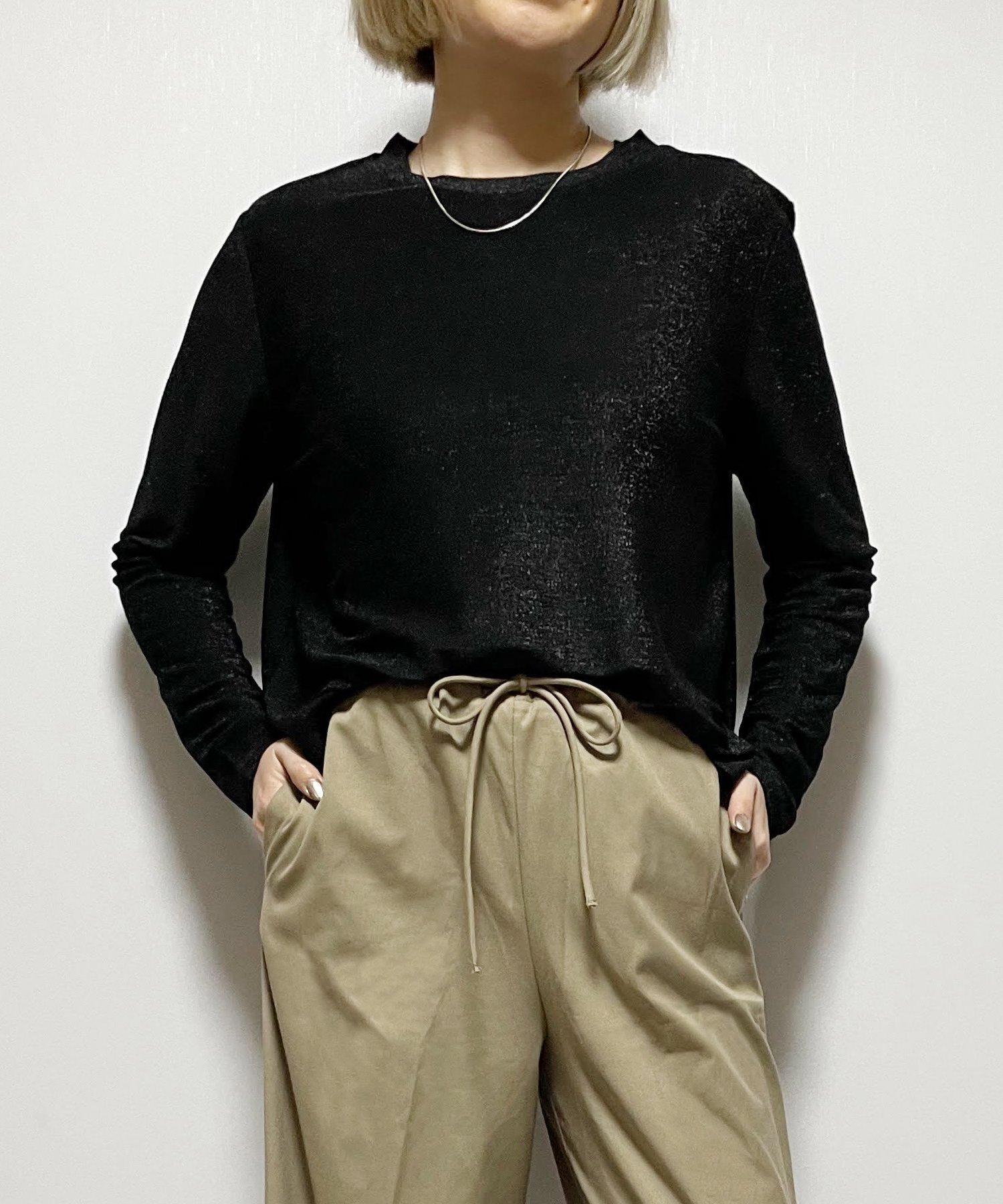 【リラクロ/relaclo】のCHiLL365/ラウンドネックTee インテリア・キッズ・メンズ・レディースファッション・服の通販 founy(ファニー)  ファッション Fashion レディースファッション Fashion for Women インナー Innerwear シンプル Simple, Minimal フェミニン Feminine, Girly ベーシック Basic, Essential ラウンド Round, Round Neck ブラック|ID: prp329100004753127 ipo3291000000034378746