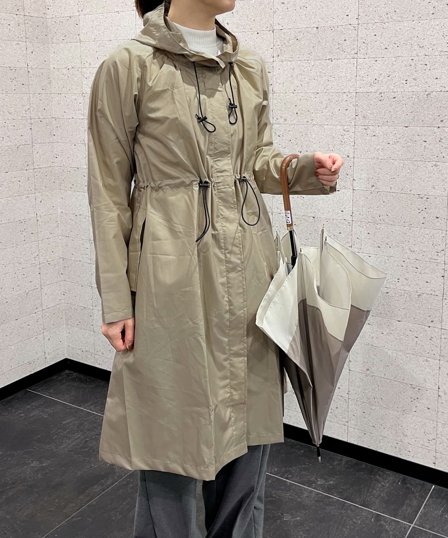 【グローバルワーク/GLOBAL WORK】のモッズレインコート/986912 インテリア・キッズ・メンズ・レディースファッション・服の通販 founy(ファニー)  ファッション Fashion レディースファッション Fashion for Women アウター Coat / Outerwear Collection コート・ロングコート・ピーコート Long Coats, Peacoats & More コンパクト Compact, Small Size ドローストリング Drawstring, Pull Cord ポーチ Pouch, Small Case ベージュ52|ID: prp329100004753142 ipo3291000000034378973