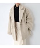 【アンドミー/andme】のシープ調ボア ミドル丈 テーラードコート 人気、トレンドファッション・服の通販 founy(ファニー) ファッション Fashion レディースファッション Fashion for Women アウター Coat / Outerwear Collection コート・ロングコート・ピーコート Long Coats, Peacoats & More ポケット Pocket, Pocket Detail ミドル Middle Length, Mid Height おすすめ Recommended / Our Picks thumbnail ライトベージュ|ID: prp329100004753152 ipo3291000000034800285